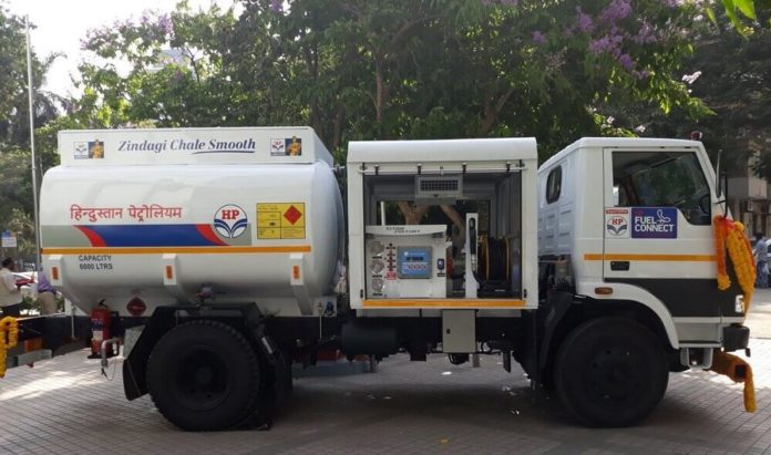 Hindustan Petroleum fuel at door step