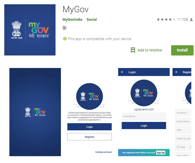 MyGov Application