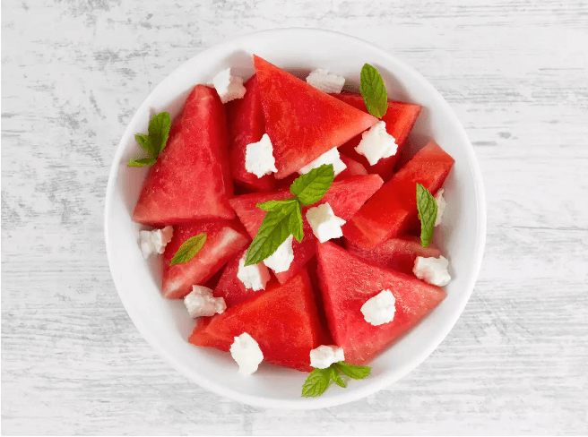 Watermelon and Feta Cheese Salad - તરબૂચ ના ફાયદા