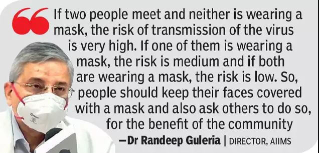 Dr Randeep Guleria, director of AIIMS - Source-TOI