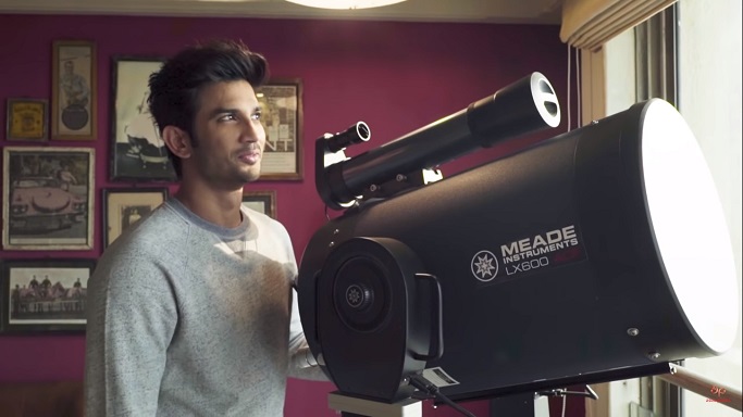 Sushant Singh Rajput with Telescope