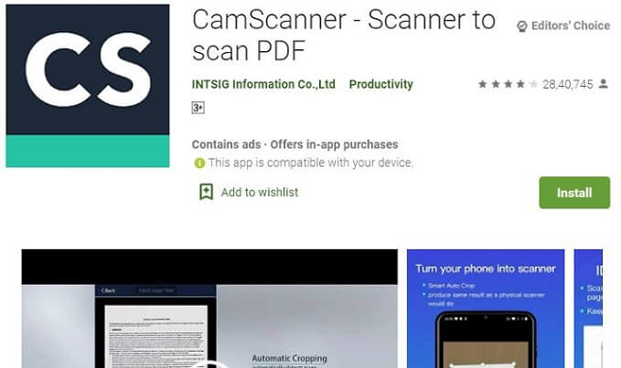 Camscanner Alternative Applications