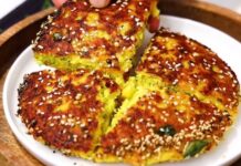 Gujarati Handvo - Gujarati handvo recipe in Gujarati - handvo banavani rit Gujarati ma - ગુજરાતી હાંડવો બનાવવાની રીત - હાંડવો બનાવવાની રીત