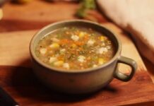 Lemon Coriander Soup - વેજ લેમન કોરિયાંડર સૂપ - Veg Lemon Coriander Soup Recipe in Gujarati