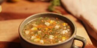 Lemon Coriander Soup - વેજ લેમન કોરિયાંડર સૂપ - Veg Lemon Coriander Soup Recipe in Gujarati