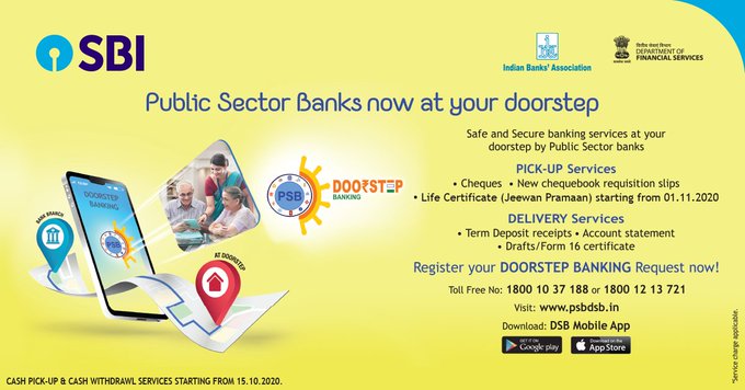 SBI Doorstep Banking service
