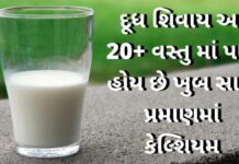 Source of rich Calcium Food - source of calcium in Gujarati - કેલ્શિયમ વધારવા ના ઉપાય