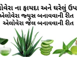 એલોવેરા ના ફાયદા - એલોવેરા જ્યુસ ના ફાયદા - એલોવેરા જ્યુસ બનાવવાની રીત- Aloe Vera Na Fayda in Gujarati- elovera fayda in Gujarati