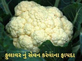Fulavar na Fayda in Gujarati - cauliflower Health benefits in Gujarati - ફુલાવર ના ફાયદા