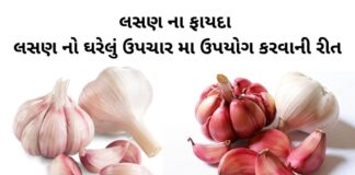 Lasan na Fayda In Gujarati - Garlic health benefits in Gujarati - લસણ ના ફાયદા - Lasan na gharelu upay