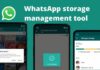 how to use WhatsApp storage management tool