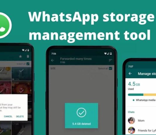 how to use WhatsApp storage management tool
