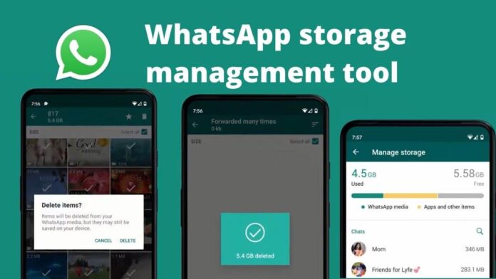 how to use WhatsApp storage management tool
