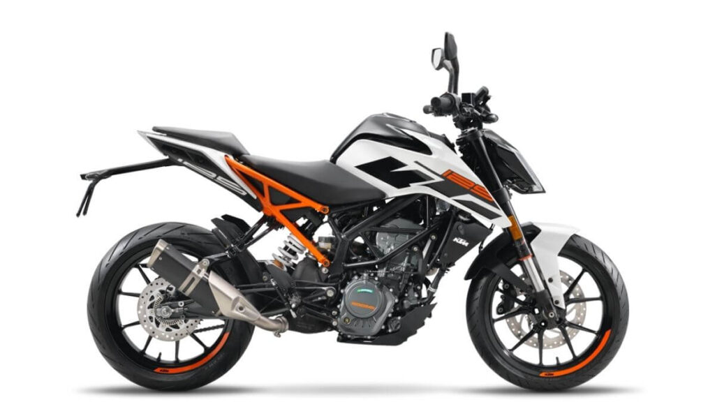 2021 KTM Duke 125 White