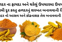 હળદર ના ફાયદા - હળદર વાળા દૂધ ના ફાયદા - હળદર ના ઘરગથ્થુ ઉપયોગ - Haldar na fayda - haldar na gharelu upay - Haldar benefits in Gujarati - turmeric benefits in Gujarati