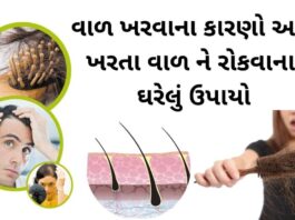 Val Kharva na Karan ane kharta val no upay - val kharva na karan - વાળ ખરવાના કારણો - ખરતા વાળ રોકવાના ઉપાયો