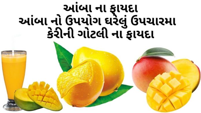 આંબા ના ફાયદા - આંબા નો ઉપયોગ ઘરેલું ઉપચારમા - કેરીની ગોટલી ના ફાયદા - Mango benefits in Gujarati
