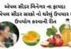 એપલ સીડર વિનેગર ના ફાયદા | એપલ સીડર સરકો ઘરેલું ઉપચાર મા ઉપયોગ કરવાની રીત સફરજન નો સરકો ,એપલ સાઇડર વિનેગર ના ફાયદા - apple cider vinegar benefits in Gujarati - એપલ સીડર સરકો - એપલ સીડર વિનેગર ના ફાયદા