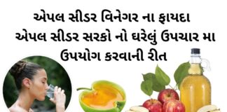 સફરજન નો સરકો ,એપલ સાઇડર વિનેગર ના ફાયદા - apple cider vinegar benefits in Gujarati - એપલ સીડર સરકો - એપલ સીડર વિનેગર ના ફાયદા