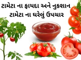 ટામેટા ના ફાયદા - ટામેટા વિશે માહિતી - ટામેટા ખાવાના ફાયદા - tomato benefits in Gujarati - tameta na fayda