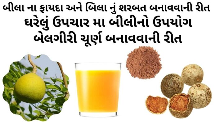 બીલા ના ફાયદા - બીલીનો ઉપયોગ - બિલા નું શરબત બનાવવાની રીત - બીલી નું શરબત બનાવવાની રીત - bili fal na fayda - aegle marmelos benefits in Gujarati