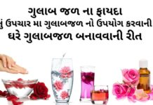ગુલાબજળ ના ફાયદા - ગુલાબજળ નો ઉપયોગ ઘરેલું ઉપચારમા - ગુલાબજળ બનાવવાની રીત gulab jal na fayda - gulab jal banavani rit - rose water benefits in Gujarati