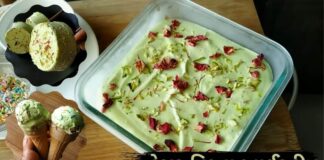 કેસર પિસ્તા આઈસ્ક્રીમ બનાવવાની રીત - kesar pista ice cream recipe in gujarati