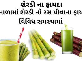 serdi na ras na fayda - sugarcane juice benefits in Gujarati - શેરડી ના ફાયદા - શેરડી નો રસ પીવાના ફાયદા