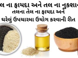 તલ ના ફાયદા - તલ ના તેલ ના ફાયદા -, તલ ના નુકશાન - sesame seeds benefits in Gujarati - Tal na fayda