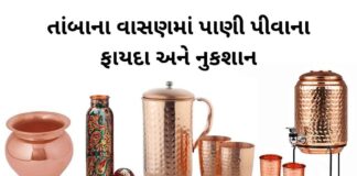 tamba na vasan ma pani pivana fayda - તાંબાના વાસણમાં પાણી પીવાના ફાયદા અને નુકશાન - તાંબા નું પાણી ઉપયોગ કરવાની રીત