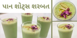 પાન શોટ્સ શરબત બનાવવાની રીત - Paan Shots Sharbat Recipe in Gujarati