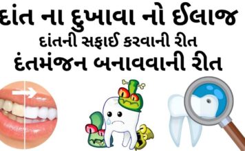 dant na dukhava no ilaj - દાંત વિશે માહિતી - દાંત ના દુખાવા નો ઈલાજ - દાંતની સફાઈ કરવાની રીત - વિવિધ પ્રકાર ના દાતણ - દંતમંજન બનાવવાની રીત
