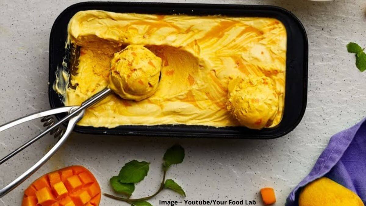 મેંગો આઈસક્રીમ બનાવવાની રીત - mango ice cream recipe in Gujarati
