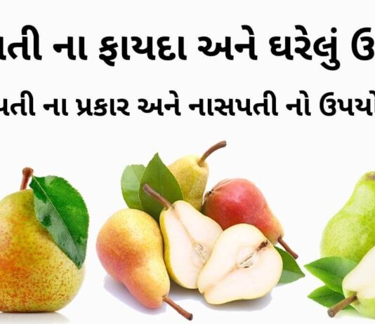 નાસપતી ના ફાયદા - નાસપતી ના ઘરેલું ઉપચાર - નાસપતી ના જ્યુસ ના ફાયદા - naspati na fayda in gujarati - Pear fruit benefits in Gujarati