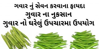 ગવાર ના ફાયદા - ગુવાર ના નુકશાન - Guvar na fayda - cluster beans benefits in Gujarati