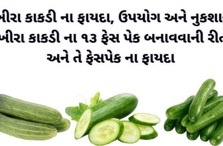 ખીરા કાકડી ના ફાયદા - ખીરા કાકડી નો ઉપયોગ - ખીરા કાકડી ના ફેસ પેક -khira kakdi na fayda - khira kakdi no upyog