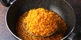 મીઠી બુંદી બનાવવાની રીત - meethi boondi banavani rit - mithi bundi recipe in gujarati