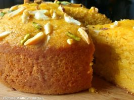 મેંગો સુજી કેક બનાવવાની રીત | mango suji cake recipe in gujarati - mango suiji cake banavani rit