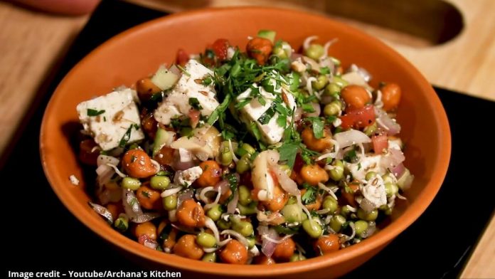 પ્રોટીન સલાડ બનાવવાની રીત - protein salad banavani rit gujarati ma - protein salad recipe in gujarati
