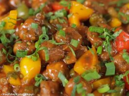 સોયા ચંક મંચુરિયન બનાવવાની રીત - soya chunks manchurian recipe in gujarati - soya chunks manchurian banavani rit