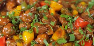 સોયા ચંક મંચુરિયન બનાવવાની રીત - soya chunks manchurian recipe in gujarati - soya chunks manchurian banavani rit