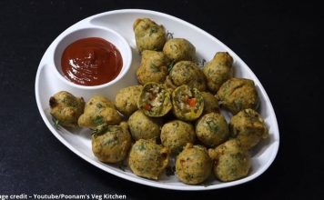 મેથીના ચીઝ સ્ટફડ પકોડા બનાવવાની રીત - methi na cheese stuffed pakoda banavani rit - methi na cheese stuffed pakoda recipe in gujarati