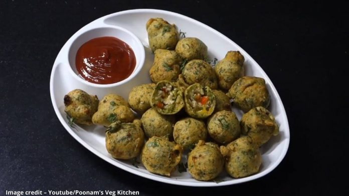 મેથીના ચીઝ સ્ટફડ પકોડા બનાવવાની રીત - methi na cheese stuffed pakoda banavani rit - methi na cheese stuffed pakoda recipe in gujarati