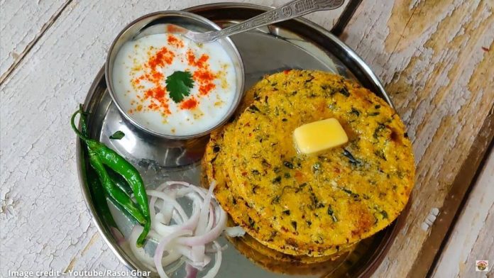 makai na lot na parotha મેથી મકાઈ ના લોટ ના પરોઠા બનાવવાની રીત - Methi makai na lot na parotha banavani rit