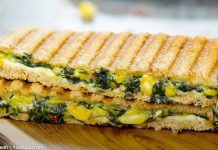પાલક મકાઈની સેન્ડવીચ બનાવવાની રીત - palak makai ni sandwich banavani rit - palak makai ni sandwich recipe in gujarati