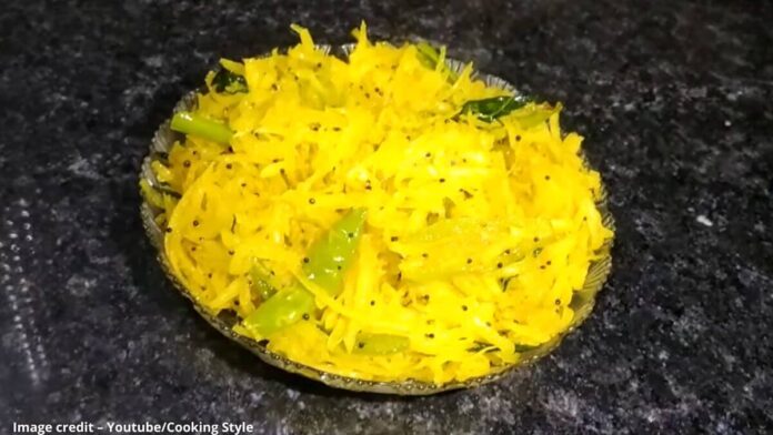 પપૈયા નો સંભારો બનાવવાની રીત - Papaiya no sambharo banavani rit - Papaiya no sambharo recipe in gujarati