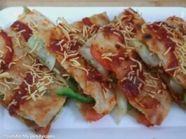 જૈન રોટલી સેન્ડવીચ - જૈન રોટલી સેન્ડવીચ બનાવવાની રીત - Jain rotli sandwich banavani rit - Jain rotli sandwich recipe in gujarati