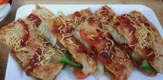 જૈન રોટલી સેન્ડવીચ - જૈન રોટલી સેન્ડવીચ બનાવવાની રીત - Jain rotli sandwich banavani rit - Jain rotli sandwich recipe in gujarati