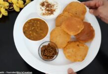 પર્યુષણ સ્પેશિયલ મગ નું ખાટું મીઠું શાક અને મસાલા પૂરી બનાવવાની રીત - Paryushan special mag nu khatu mithi shak ane masala puri banavani rit