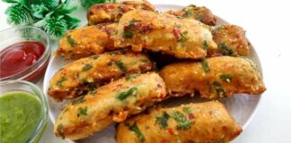 ઘઉં ના લોટ ના પોકેટ ચીઝ પકોડા - ઘઉં ના લોટ ના પોકેટ ચીઝ પકોડા બનાવવાની રીત - Ghau na lot na pocket cheese pakoda - Ghau na lot na pocket cheese pakoda banavani rit